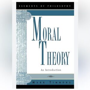 Moral Theory Coffee Table Book by Mark Timmons - Blue and White